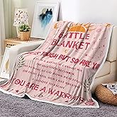 DYNH Get Well Soon Cancer Care Gifts Blanket for Women Men, Inspirational Quote Battle Caring Gift, Pink, 50x60