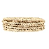 鶹 Basics Natural Fiber Twisted Sisal - 1/4 Inch x 50 Foot (6mm x 15m), Natural
