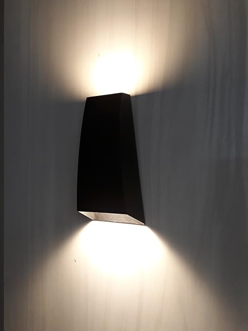 HY DECOR LIGHTING Waterproof Outdoor Elevation Light (Black, Small)