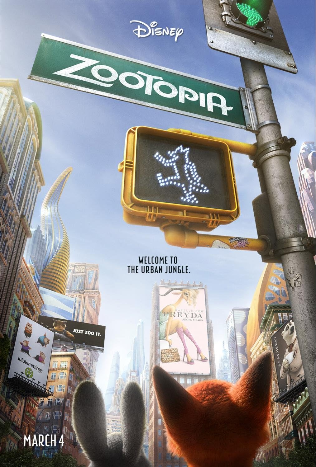 Zootopia 27" X 40" Movie Poster
