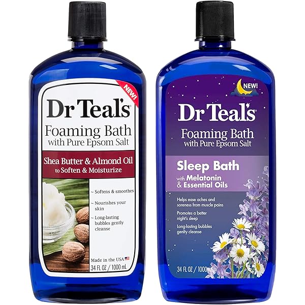 Amazon.com : Dr. Teals Pure Epsom Salt Foaming Bath Variety