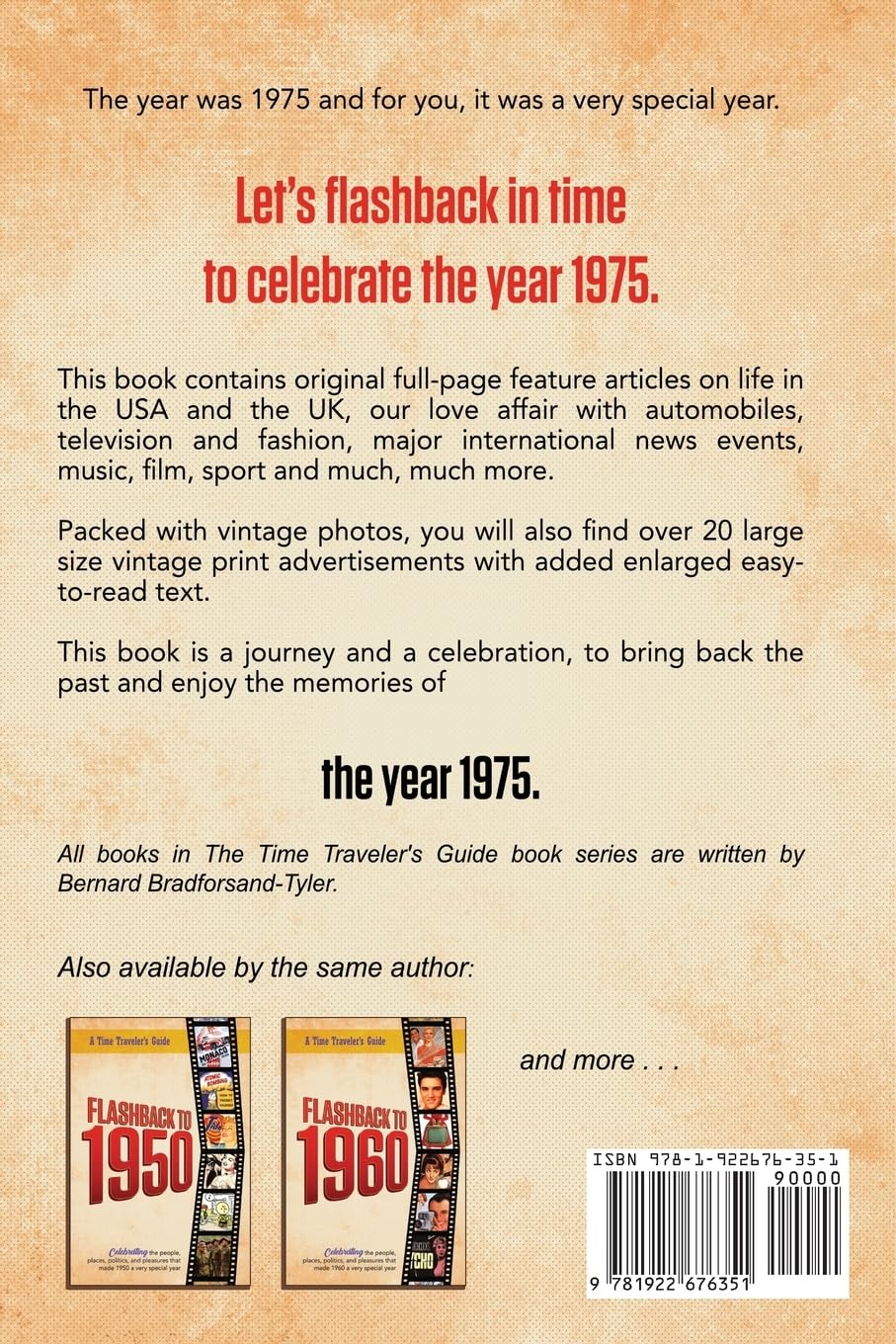 Flashback to 1975 - Celebrating the Pop Culture, People, Politics, and Places: From the Original Time-Traveler Flashback Series of Yearbooks - News ... 1975 (A Time-Traveler’s Guide - Flashback)