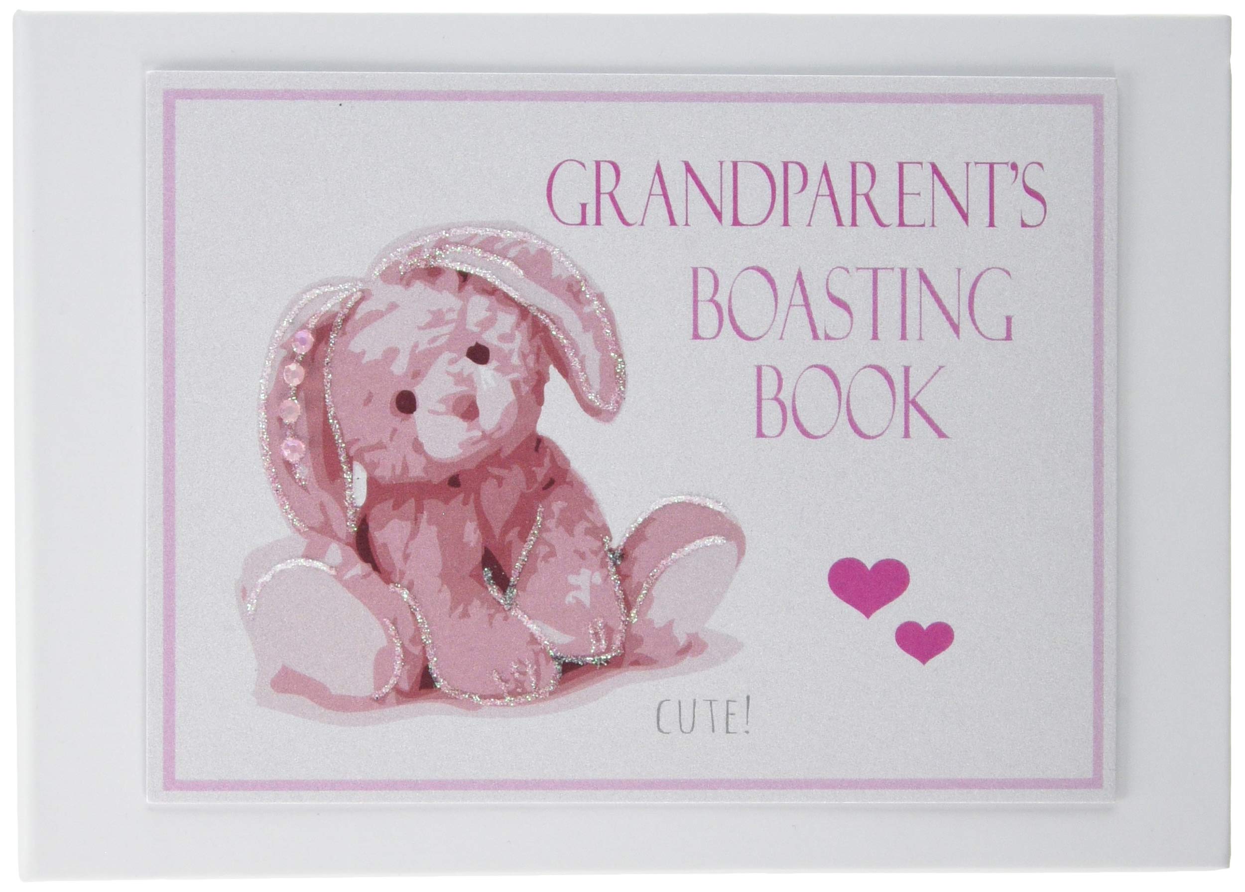 White Cotton Cards Pink Grandparent's Boasting Photo Album (NRP2T), of