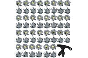 Bepisof 30Pcs Golf Spikes Golf Shoe Spikes Replacements with 1 Cleats Spanner,Footjoy Spikes Replacement Golf Cleats for Any Shoe,for Cricket Shoe Player