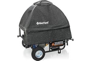 GenTent Generator Running Cover - Universal Kit (Standard, Black) - for Open Frame Generators