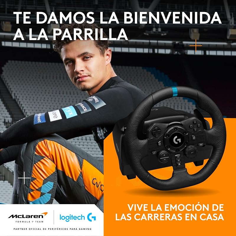 G923 Racing Wheel y Pedals para Playstation & PC - Negro