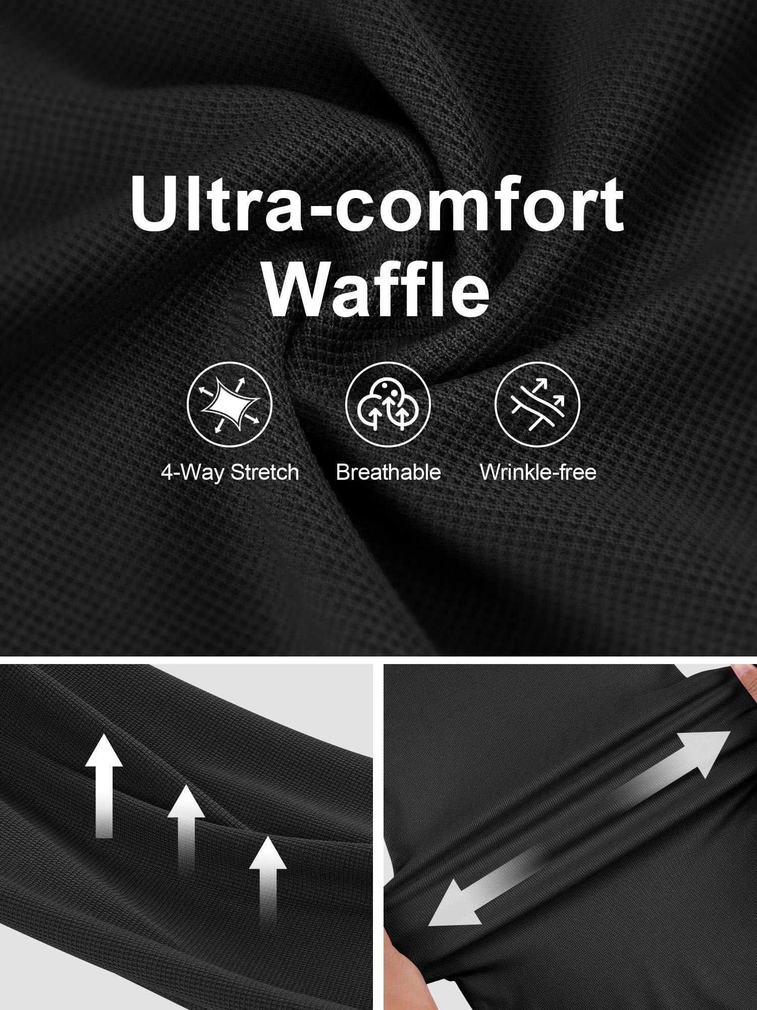 AVAMO High Waisted Stretchy Work Pants Elastic Slacks Wide Leg Business Casual Pants for Women with Pockets Black M