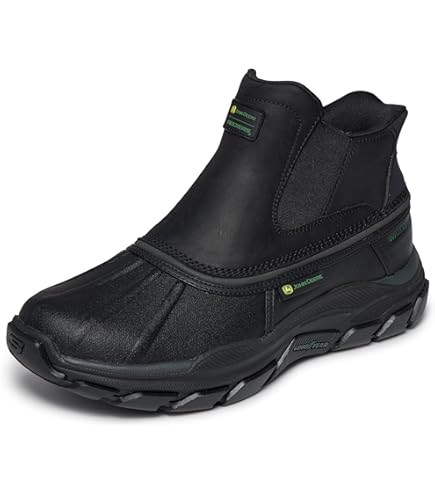 Amazon.com | Skechers Men's Lockett - Heath Boot, Blk, 9.5 Medium