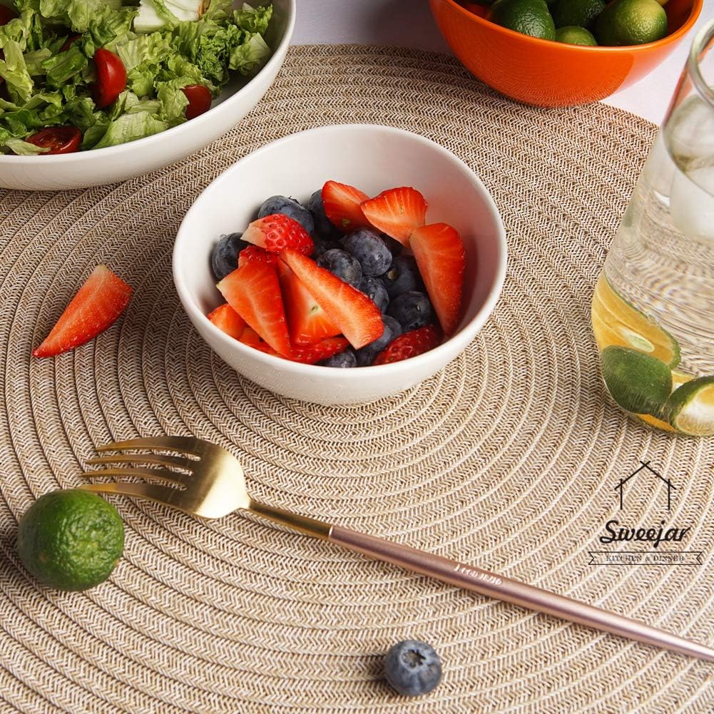 SWEEJAR Ceramic Small Bowls Set: Kitchen & Dining