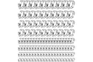 120Pcs Hose Clamps, Metal Adjustable 1/4''- 1-1/2'' (6-38mm) Range Sleeving Hoses Kit, Worm Gear Metal Fuel Line Clamp Apply 
