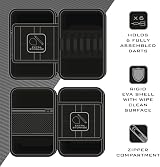 Harrows Blaze Pro 6 Dart Case Protective EVA Holds 6 Darts Fire Grey view 3