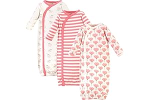 Touched by Nature Baby Girls' Organic Cotton Kimono Gowns