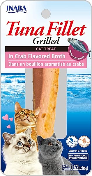 INABA USA504 CIAO GRILLED CAT TREAT WITH ADDED VITAMIN E, ONE SIZE/0.5 OZ