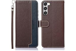 LRCKOK for Galaxy S23 Wallet Case with RFID Blocking Credit Card Holder, Flip Book PU Leather, Flap Magnetic Clasp Protective