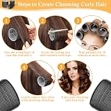 Thrilez 39Pcs Hair Roller Set with Clips 3 Sizes Jumbo 63/48/36mm Black view 7