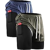 NELEUS Men's Lightweight Workout Athletic Shorts with Pockets