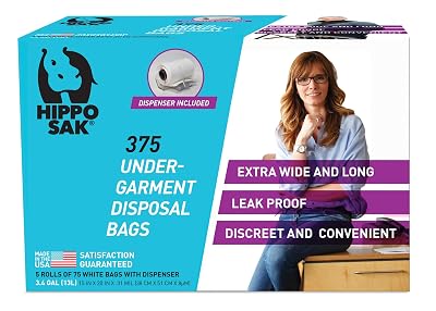 Hippo Sak Incontinence Undergarment Disposal Bags (375 Count)