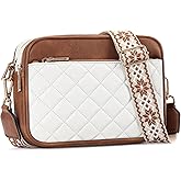 FALAN MULE Small Crossbody Bags for Women Pu Leather Triple Zip Cell Phone Handbag with Adjustable Shoulder Strap