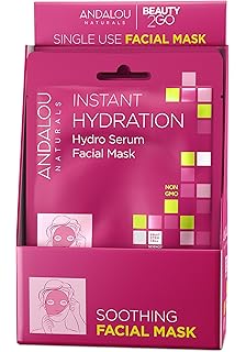 Download Amazon Com Andalou Naturals Instant Brighten Tighten Hydro Serum Facial Mask 0 6 Fluid Ounce Beauty PSD Mockup Templates