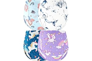 BliBliTaTa Girls Potty Training Underwear Pee Pants Cotton Absorbent Leakproof 4Pack For Toddler 18m 24m 2t 3t 4t 5t 6 7 8 10