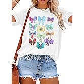 Magical Shirt Women Magic Kingdom Princess Shirts Oversized Cute Ribbons and Bows Shirt Family Holiday Vacation Tee Tops