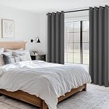 MRTREES Dark Grey Blackout Curtains 2 Panels 46x54 Inch 54 Inch Drop view 8