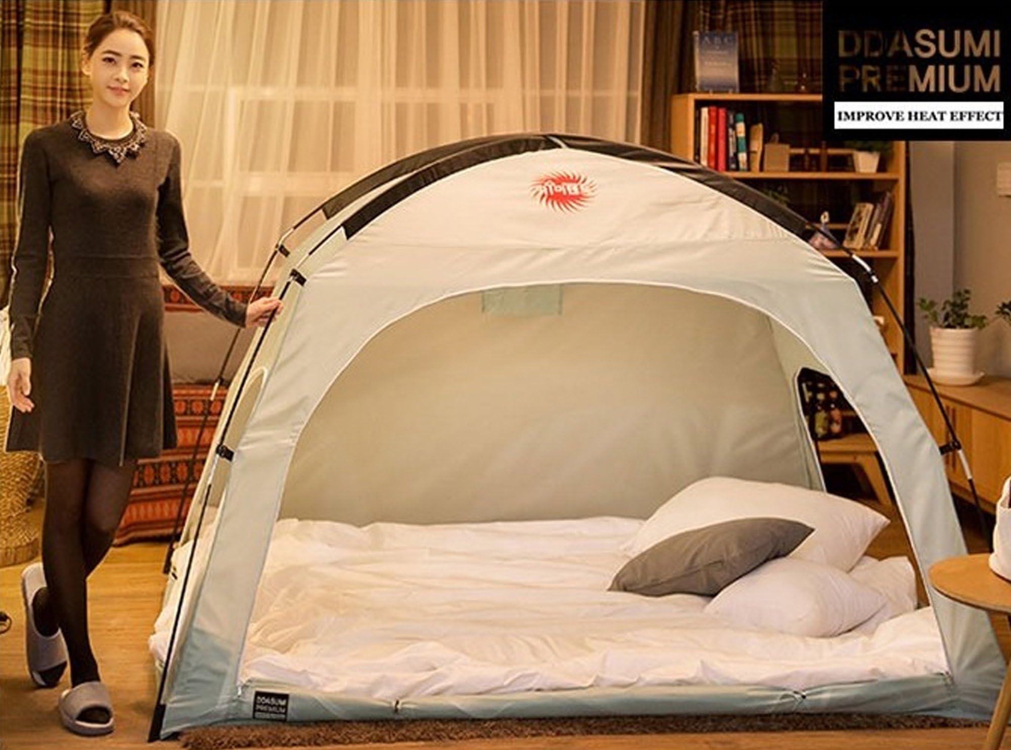 DDASUMI Warm Tent for 2-3persons With Floor (Mint)