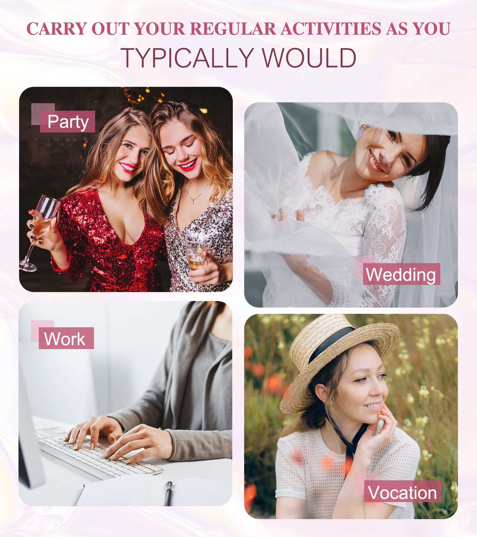 Black Press On Nails - Aegenacess Jelly Stiletto Fake Nails with Glue Sticker, Press On Nails Long, Glossy Stick On Nails in 12 Sizes, 24PCS Glue On Nails - Image 7