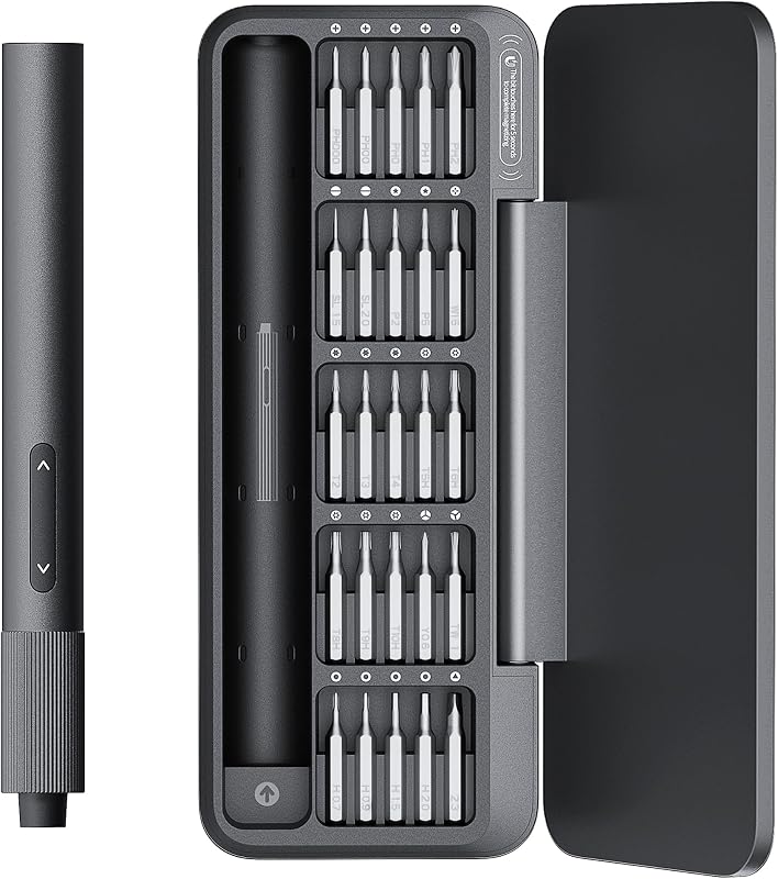 Tournevis Électrique Mini 25 en 1, 3.7V USB-C Magnétique Kit Précision