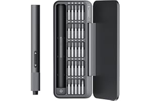 HOTO 25-in-1 Mini Electric Screwdriver, 3.7V Precision Screwdriver Set, USB-C Rechargeable, Compact Magnetic Tool for Phone, Laptop, Camera, DIY Projects, Electronics Repair