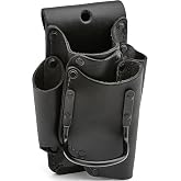 OX Leather Tool Pouch with Hammer Holder for Belt Loop | Top-grain oil-tanned leather, Kevlar stitching, fixed hammer loop, utility knife pocket, scaffold pouch