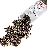 Miyuki Delica Seed Beads – Size 11/0 (1.6 mm), DB0023, Metallic Bronze AB, 7.2 g, Approx. 1440 Beads, Made in Japan