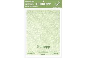 MOGSEEK Patch Magic Adhesive, Girl Scout Patch Adhesive Washable Double-Sided Glue for Scout Badges, Patches, Fabric, and More, Cut-to-Fit Freestyle, No Sew No Iron, 1 Pack