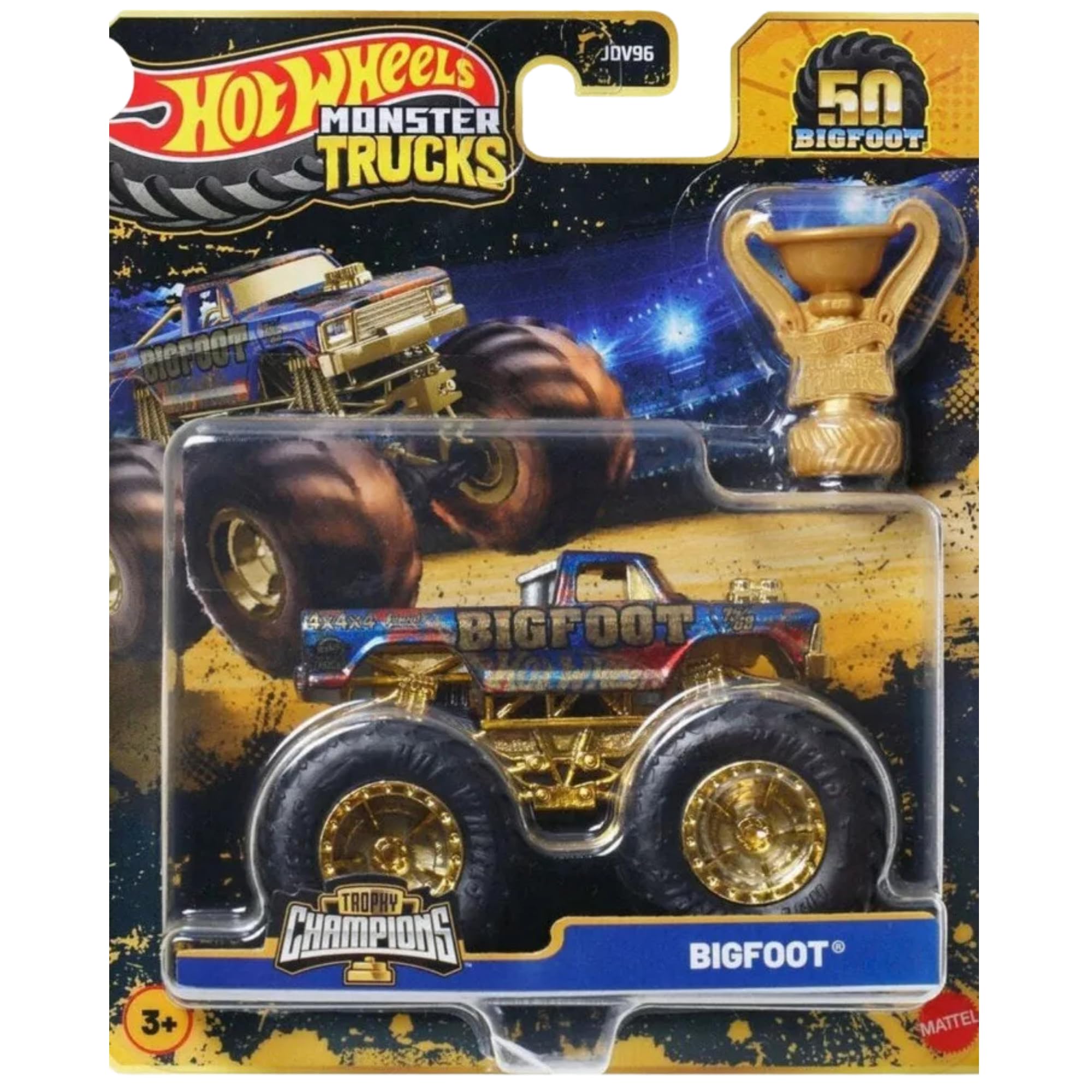Hot Wheels Monster Trucks - (50th Anniversary Bigfoot JDV97)