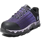 Timberland PRO Women's Powertrain Sport Alloy Safety Toe Static Dissipative Industrial Athletic Work Shoe, Black/Purple-2024 New, 9.5M