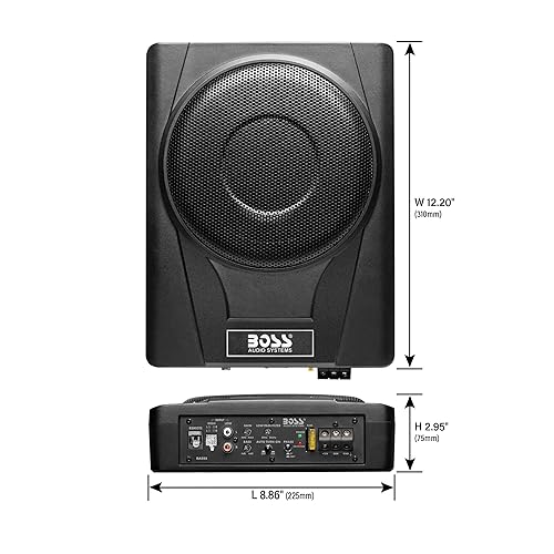 BOSS Audio Systems BASS8 Inch Under Seat Powered Car Subwoofer