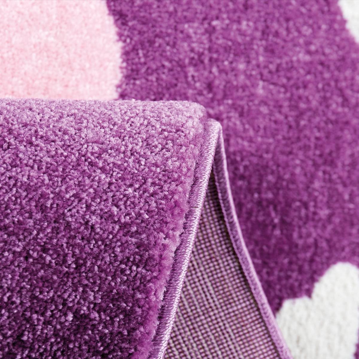 HOMESCAPES Tappeto In Cotone 100% Con Farfalle 50x85 Cm - Per Bagno O Cameretta, Lavabile