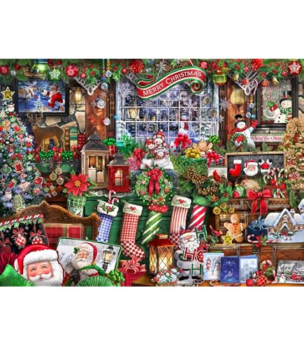 Puzzle Musicale Natalizio 550 Pezzi | Vermont Christmas Company | 61x46 Cm Con Canzone Inclusa