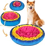 Vivifying Snuffle Mat for Dogs Durable Interactive Toy 17in Pink Yellow