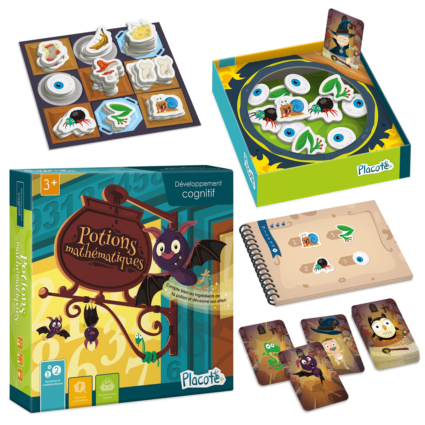 Placote Math Potions, Educational Game 3 Years to 6½ Years - PLA39