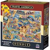 Dowdle Jigsaw Puzzle, Travel America, 300 Piece | Each puzzle has a colorful story to tell, Precision-Cut, Snap-Fit Pieces