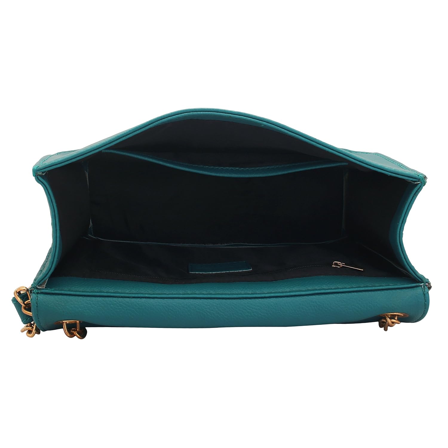 lapis o lupo women's pu turquoise sling bag