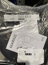 IKEA Marius Stool 45cm Black - Lightweight & Compact Design view 4