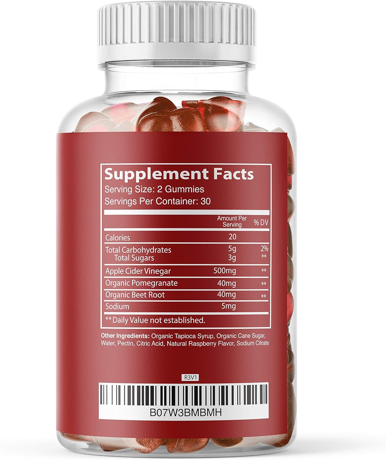 Apple Cider Vinegar Gummies with The Mother for Immune System Vitamin B12, B9, Pomegranate - Gummy Alternative to Apple Cider Vinegar Capsules, Pills, ACV Tablets - 120 Gummy Bears (2 Pack): Health & Personal Care