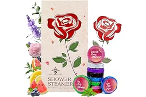 MR MIRYE 10 Rose Scented Shower Steamers – Luxe Aromatherapy Gift Set for Girls, Wives & Moms, Perfect Mother's Day Surprise
