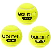 Boldfit Cricket Tennis Ball for Cricket Tournament, Street Match Cricket Ball Tennis for Lawn Cricket Soft Tennis Balls