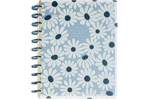 THE HAPPY PLANNER Happy Planner Disc-Bound 12-Month Planner, Jan.–Dec. 2025 Daily, Weekly, and Monthly Planner, Big Size, Horizontal Layout, Green Garden, 72 Pages, 12 Dividers, 2 Sticker Sheets, 8.5" x 11"