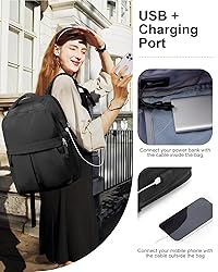 CADOLIM Black Large Travel Backpack For Women