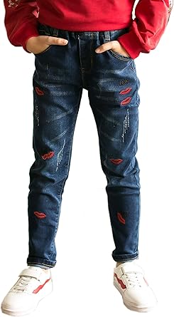 calça jeans infantil rasgadinha