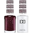 DND Gel Polish Set, Purple Collection, UV/LED GelPolish and Air Dry Nail Lacquer, Matching Chip-Free Polish Duo, 0.5 Fl Oz Each
